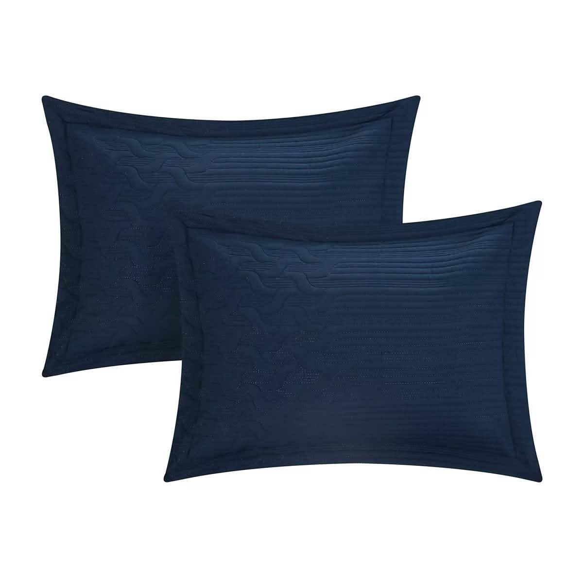 Shaly Quilt Cover Set Interlaced Vine Pattern Quilted Bed