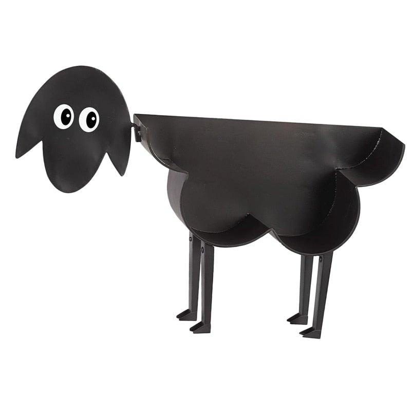 Sheep Decorative Toilet Paper Holder Bathroom Hardware Tissue Storage Toilet Roll Holder Bathroom Accessories Iron Paper Storage Sheep Toilet Paper Roll Holder  Metal Wall Mounted  Free Standing Bathroom Tissue Storage
