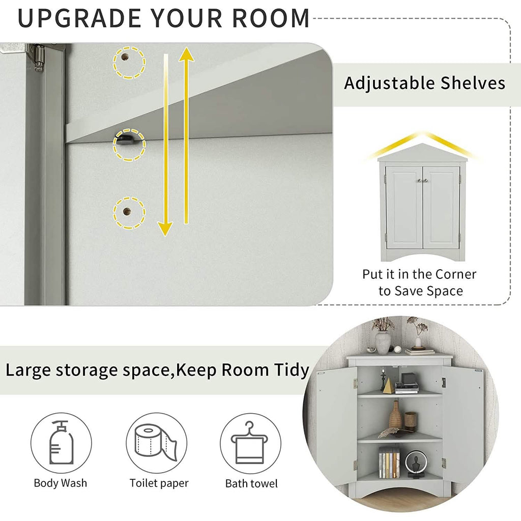 Shelf Corner Locker Triangle Corner Cabinet