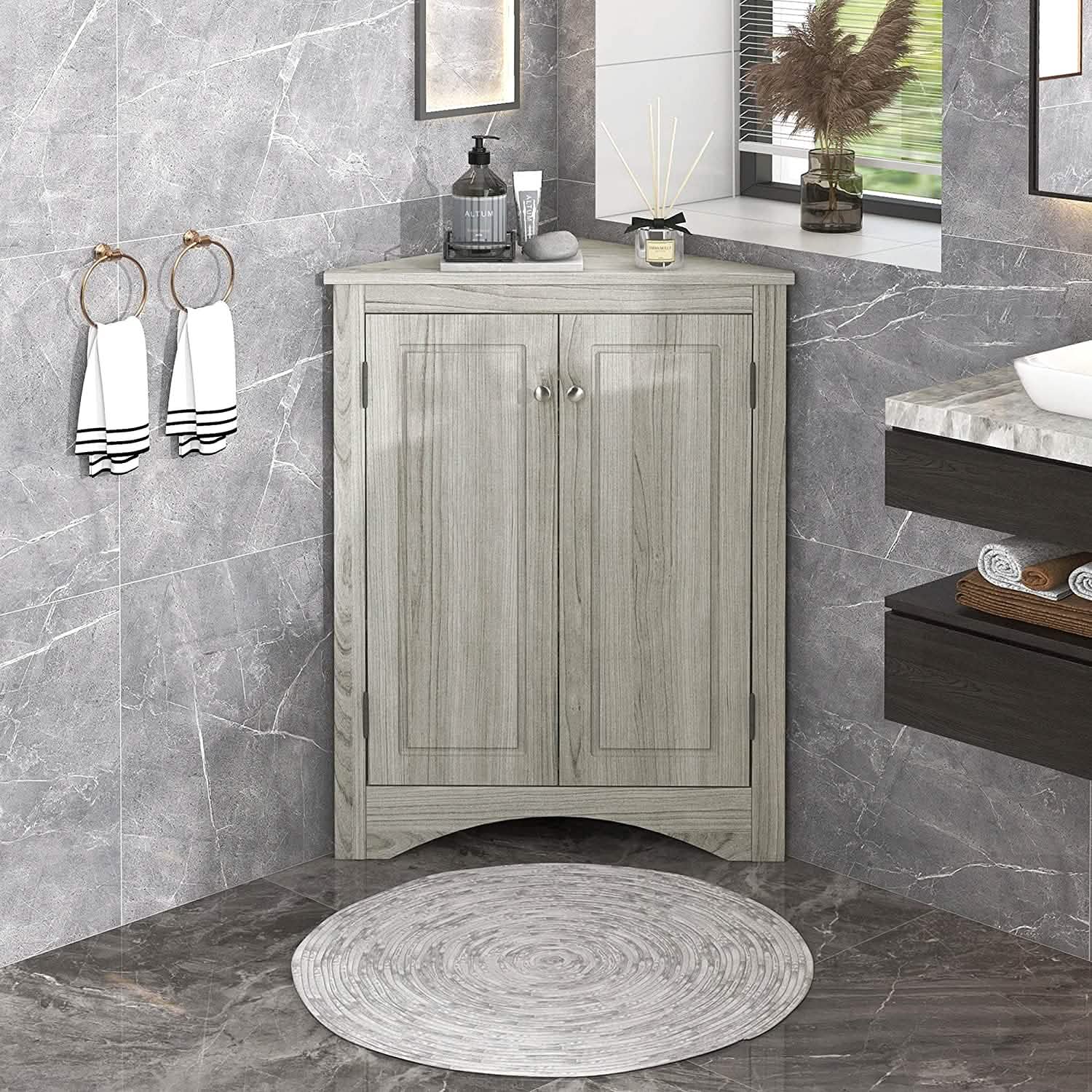 Shelf Corner Locker Triangle Corner Cabinet