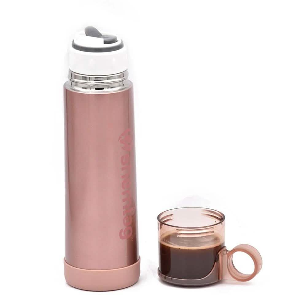 Shemtag Vacuum Thermal Bottle 16oz (480ml) Insulated with Coffee/Tea Cup Lid