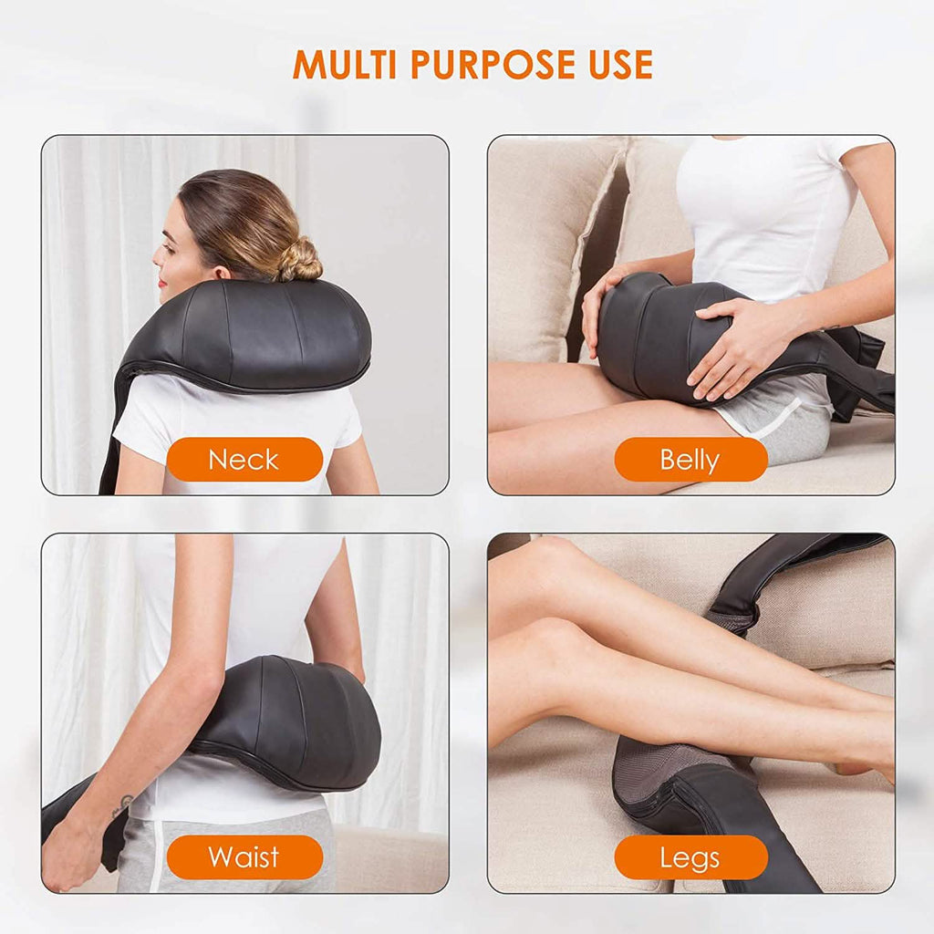 Shiatsu Neck and Shoulder Massager - 4D Back Massager with Heat
