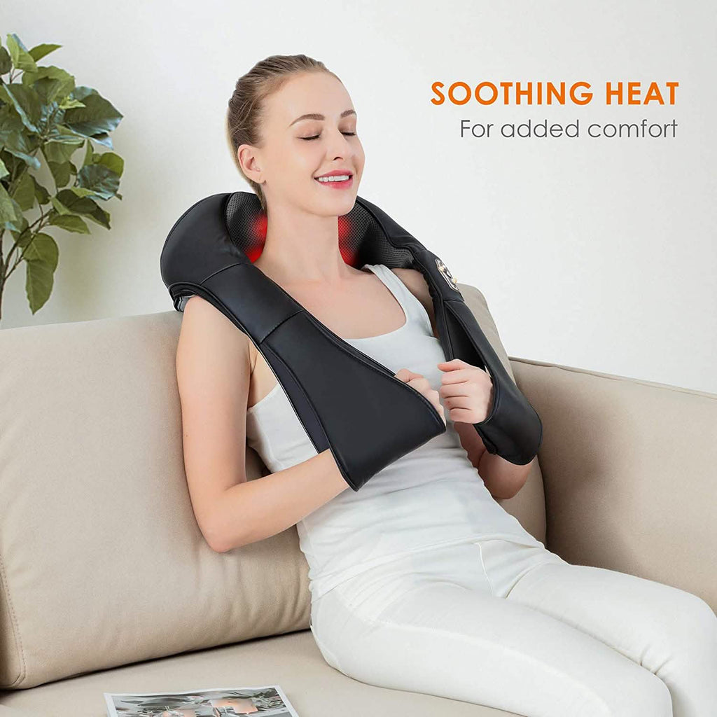 Shiatsu Neck and Shoulder Massager - 4D Back Massager with Heat