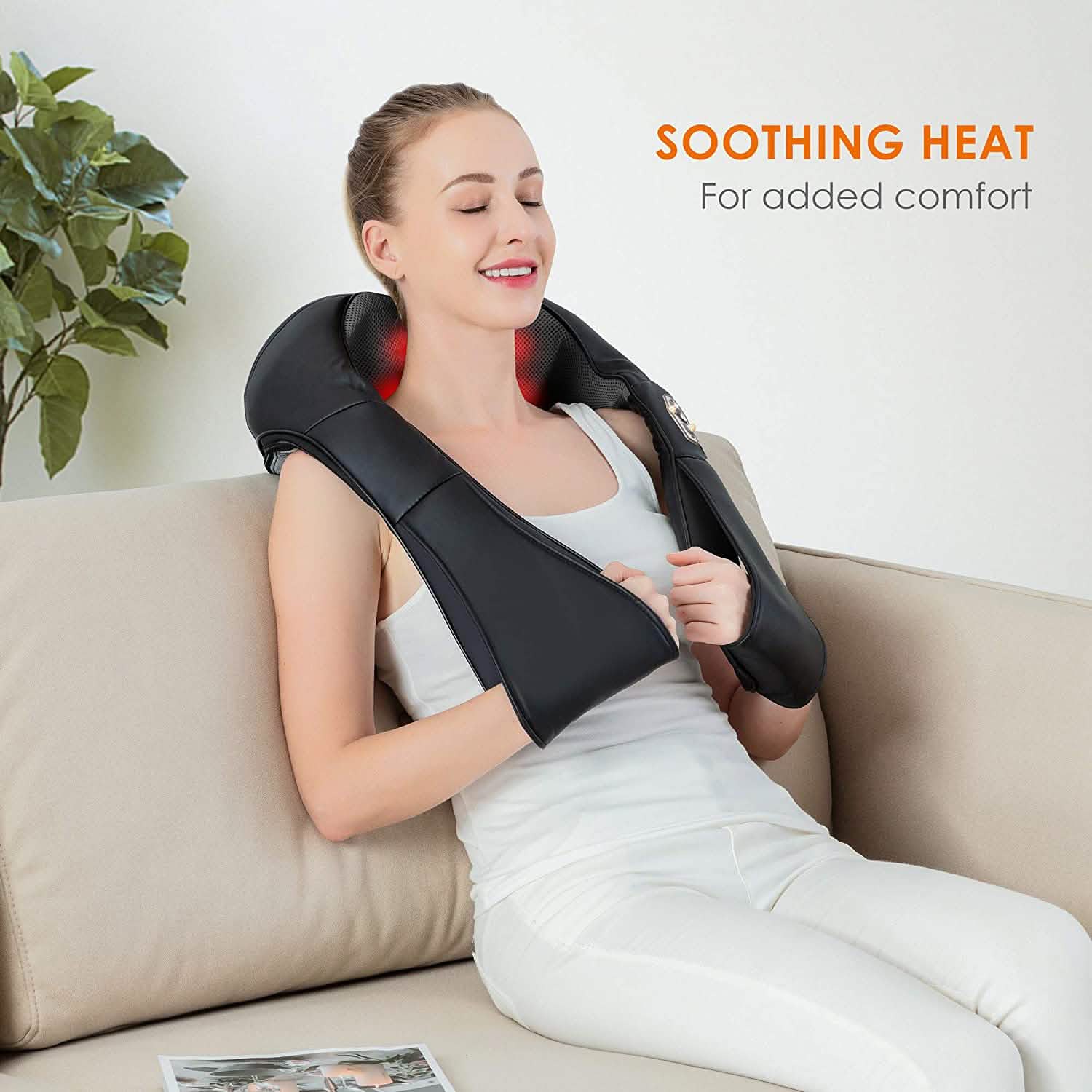 Shiatsu Neck and Shoulder Massager - 4D Back Massager with Heat