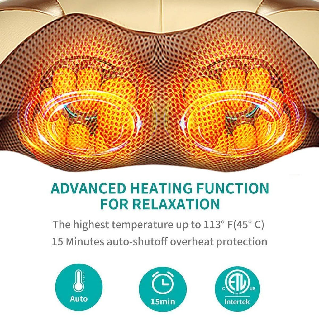 Shiatsu Neck Back Massager Shoulder Massager with Heat