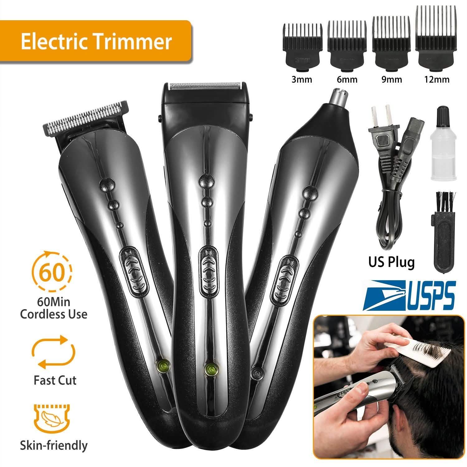 SHINON Men Electric Hair Clipper 3-in-1
