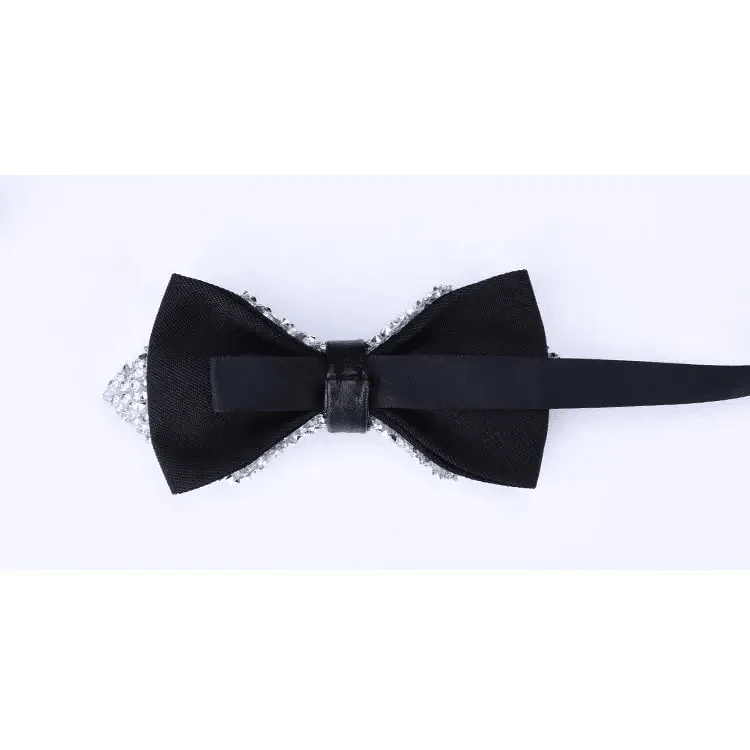 Shiny Butterfly Men Bowtie Sparkling Wedding Bridegroom Bow Ties  Adjustable Length Party Bowties