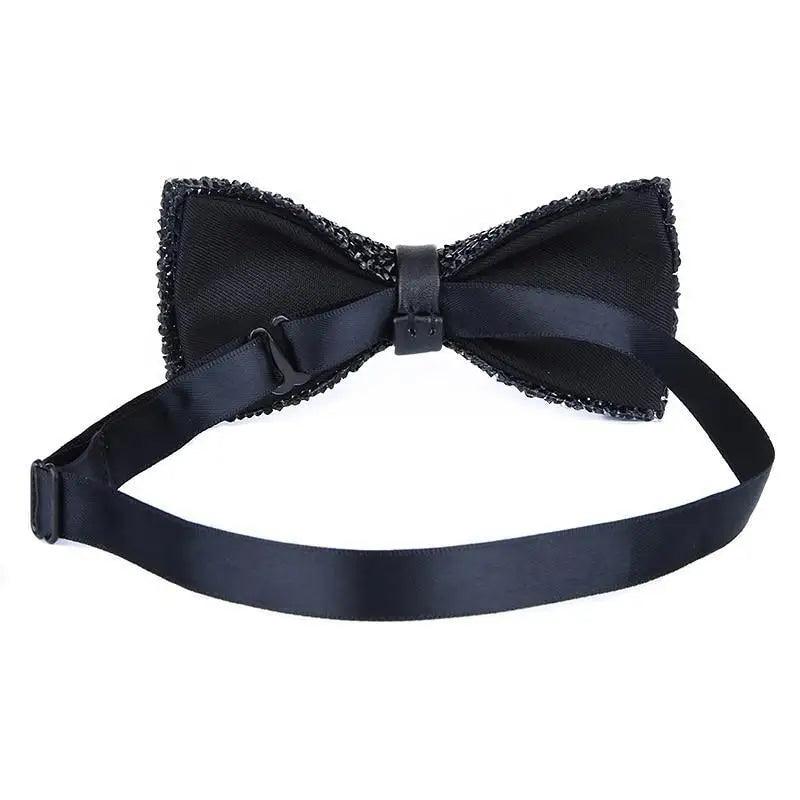 Shiny Butterfly Men Bowtie Sparkling Wedding Bridegroom Bow Ties  Adjustable Length Party Bowties