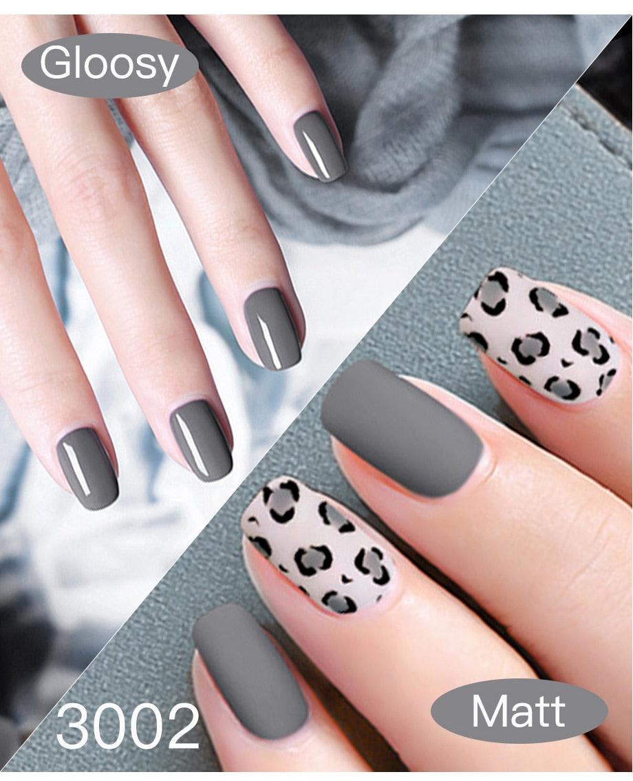 Shiny Womens Gel Nail Polish Permanent Painting Glossy Matte Effect For Manicure Nail Art Design For Womens and Girls