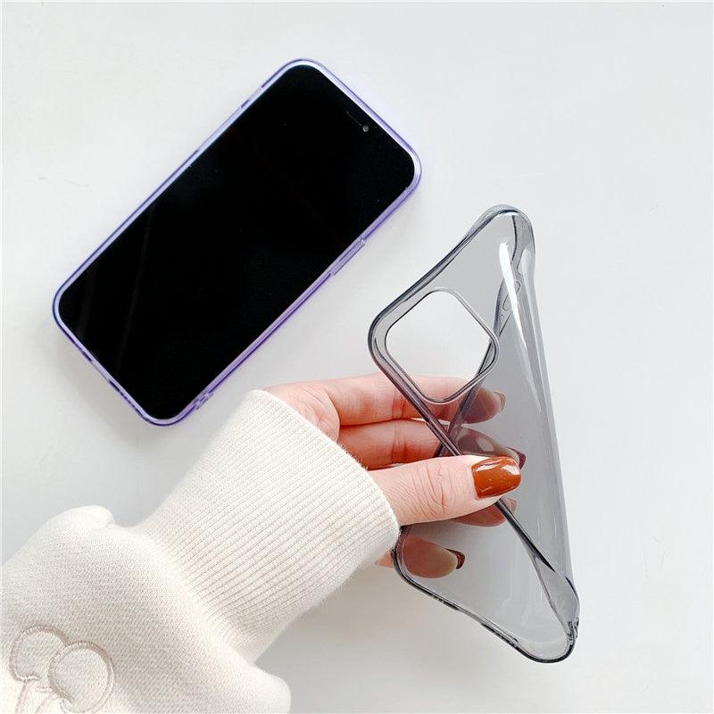 Shockproof Bumper Cover Anti-Scratch Protective Slim Thin Phone Case for iPhone Candy Color Transparent Silicone Phone Case For iPhone 14 12 13 Mini 14 Pro Max Clear Soft Cover