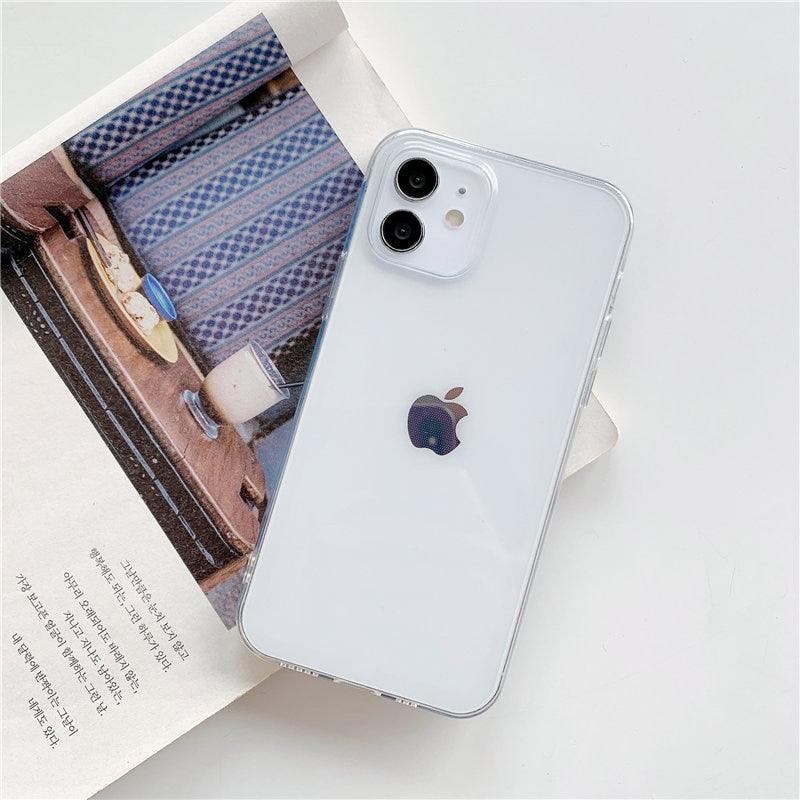 Shockproof Bumper Cover Anti-Scratch Protective Slim Thin Phone Case for iPhone Candy Color Transparent Silicone Phone Case For iPhone 14 12 13 Mini 14 Pro Max Clear Soft Cover