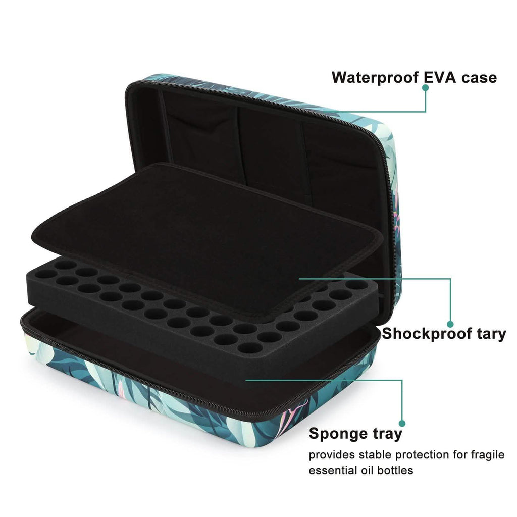 Shockproof Waterproof 70 Bottles EVA Essential Oil Storage