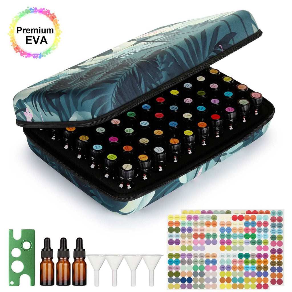 Shockproof Waterproof 70 Bottles EVA Essential Oil Storage