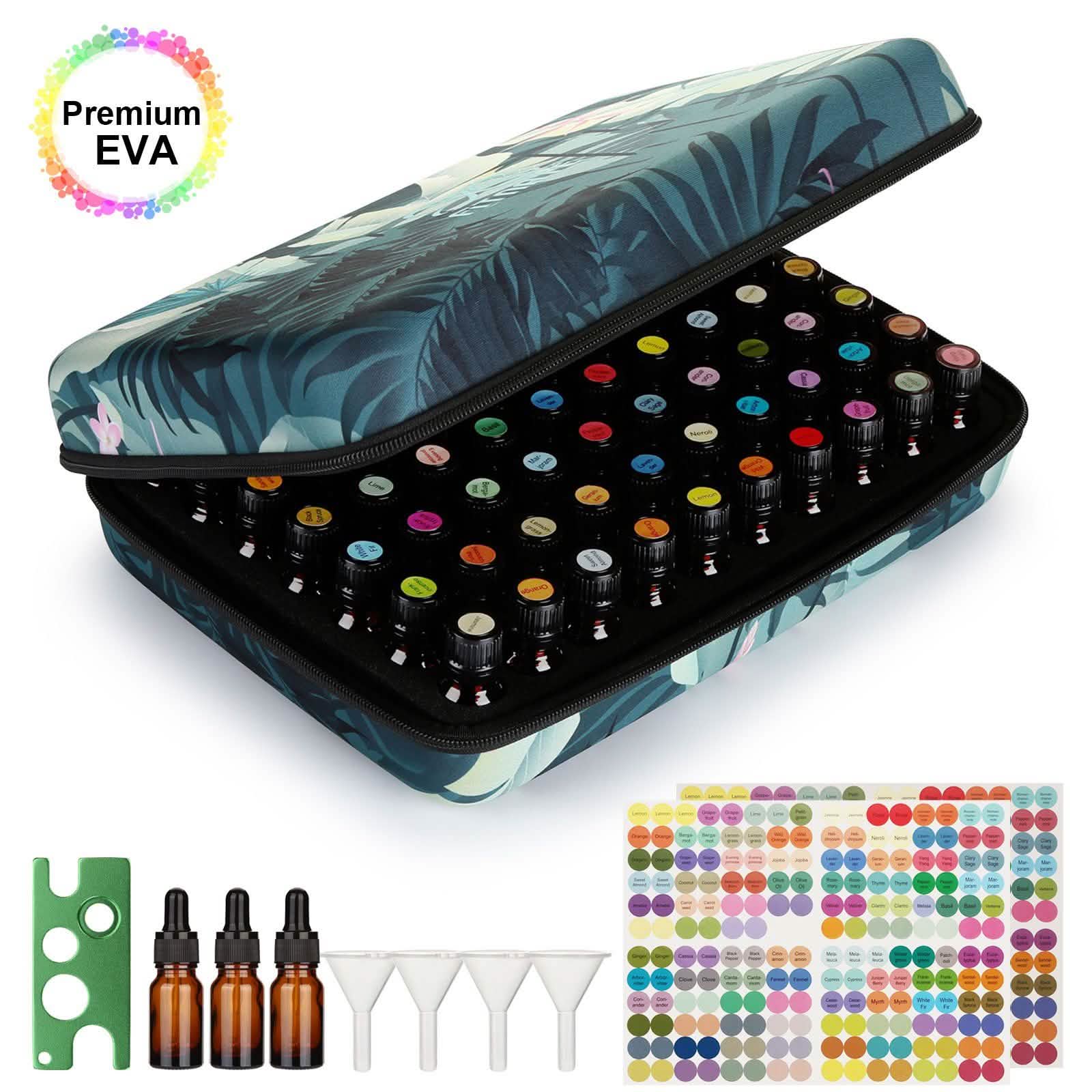 Shockproof Waterproof 70 Bottles EVA Essential Oil Storage