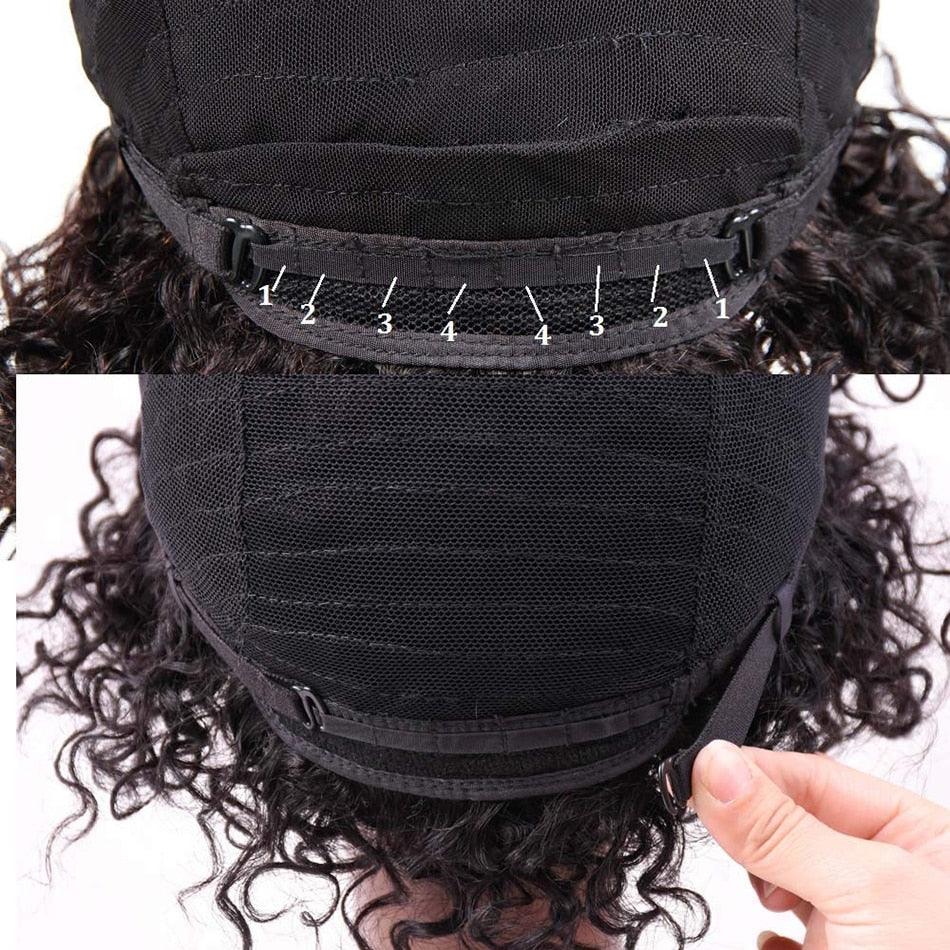Short Kinky Curly Human Hair Wig Afro Short Wigs Pixie Cut Wig Human Hair No Lace Front Natural Brazilian Hair Pixie Wigs For For Black Women Gifts for Girlfriends