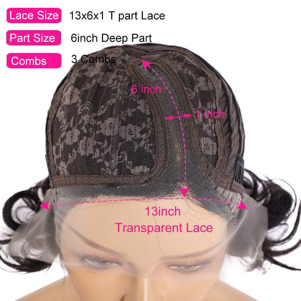 Short Pixie Cut Wig Transparent Lace Human Hair Wigs For Women Straight Frontal Wig Side Part Bob Wig Short Lace Part Wigs For Black Women Gifts for Girlfriends