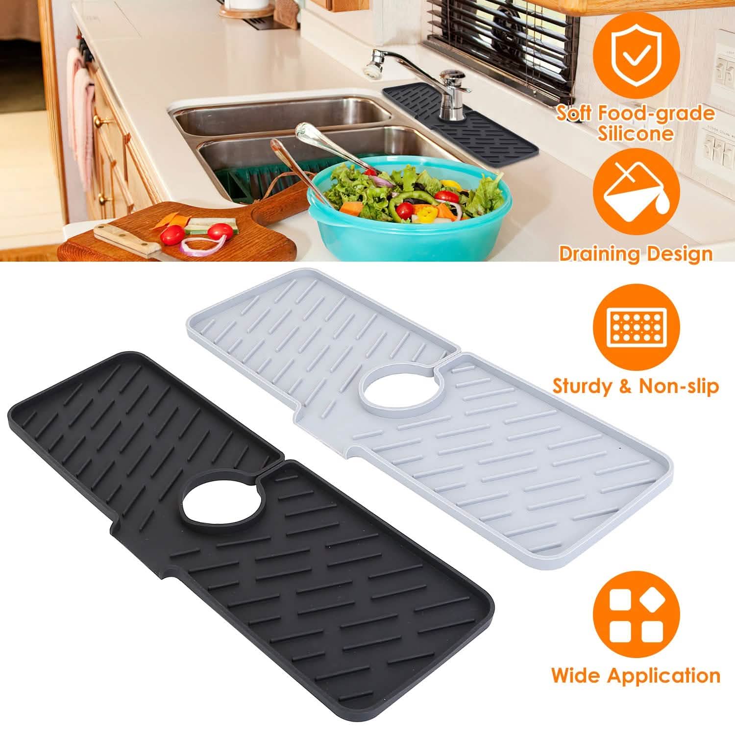 Silicon Faucet Kitchen Sink Mat