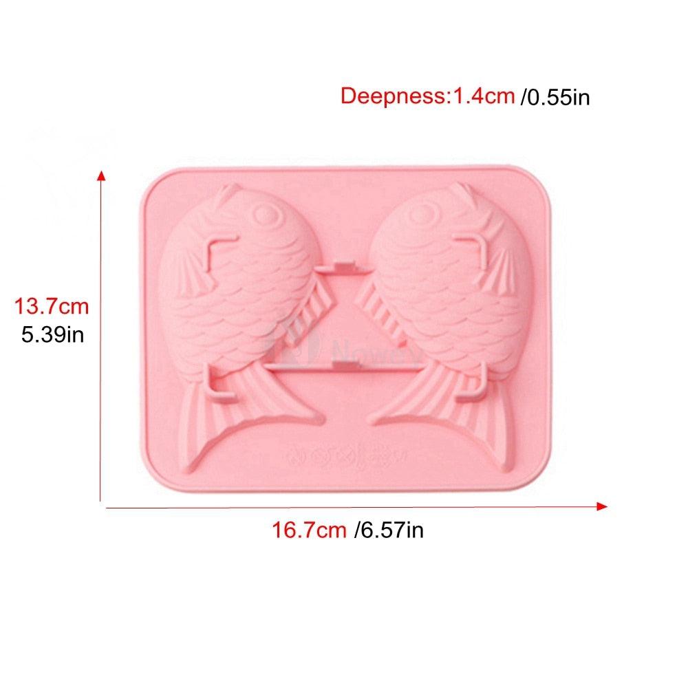 Silicone Fish Shape Cake Mould Fondant Mold Chocolate Cupcake Soap Molds Candy Craft Cookie Kitchen Accessories Fish Pattern Silicone Baking Mould Chocolate Mold Dessert Mold Nonstick Jelly Pudding Cake Mold Ice Cube For Home Kitchen