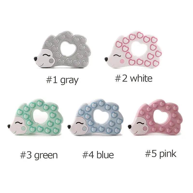 Silicone Teether Rodent Cartoon Animals 1pc Food Grade Silicone Pandents,  Teething Toys For Teeth Tiny Rod Baby Teethers Gift