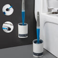 Silicone Toilet Brush Wall-Mounted Cleaning Tools Refill Liquid No Dead Corners Toilet Brush Home Bathroom Accessories Set  Toilet Brush And Holder Set Toilet Bowl Brush With Caddy Bathroom Stiff Bristles Toilet Scrub Brush