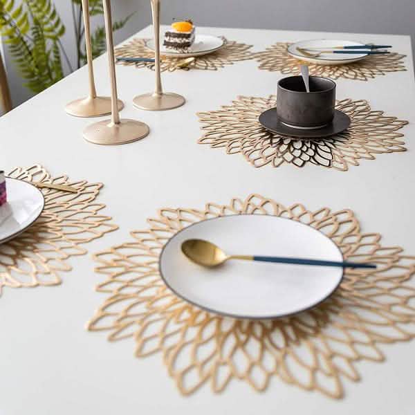 Silver and Gold Decorative Placemats