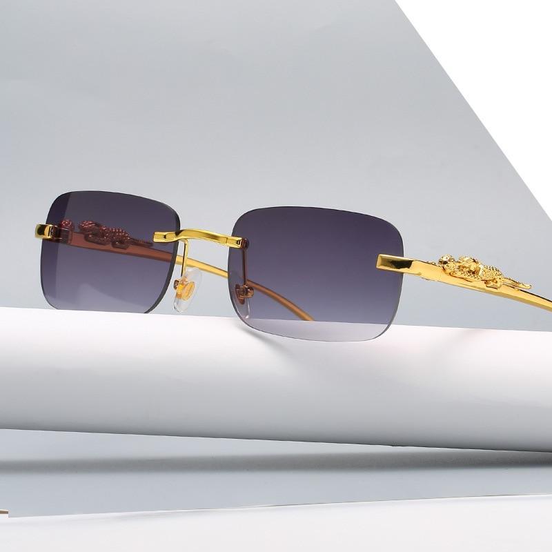 Simple Design Stylish Fashionable Sunglasses Vintage Square Shape Sunglasses For Women & Men New Luxury Design Popular Travel Driving Metal Frame Sun Glasses Anti Blue Light Summer Eyeglasses