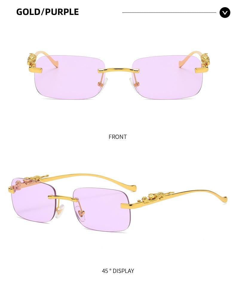 Simple Design Stylish Fashionable Sunglasses Vintage Square Shape Sunglasses For Women & Men New Luxury Design Popular Travel Driving Metal Frame Sun Glasses Anti Blue Light Summer Eyeglasses
