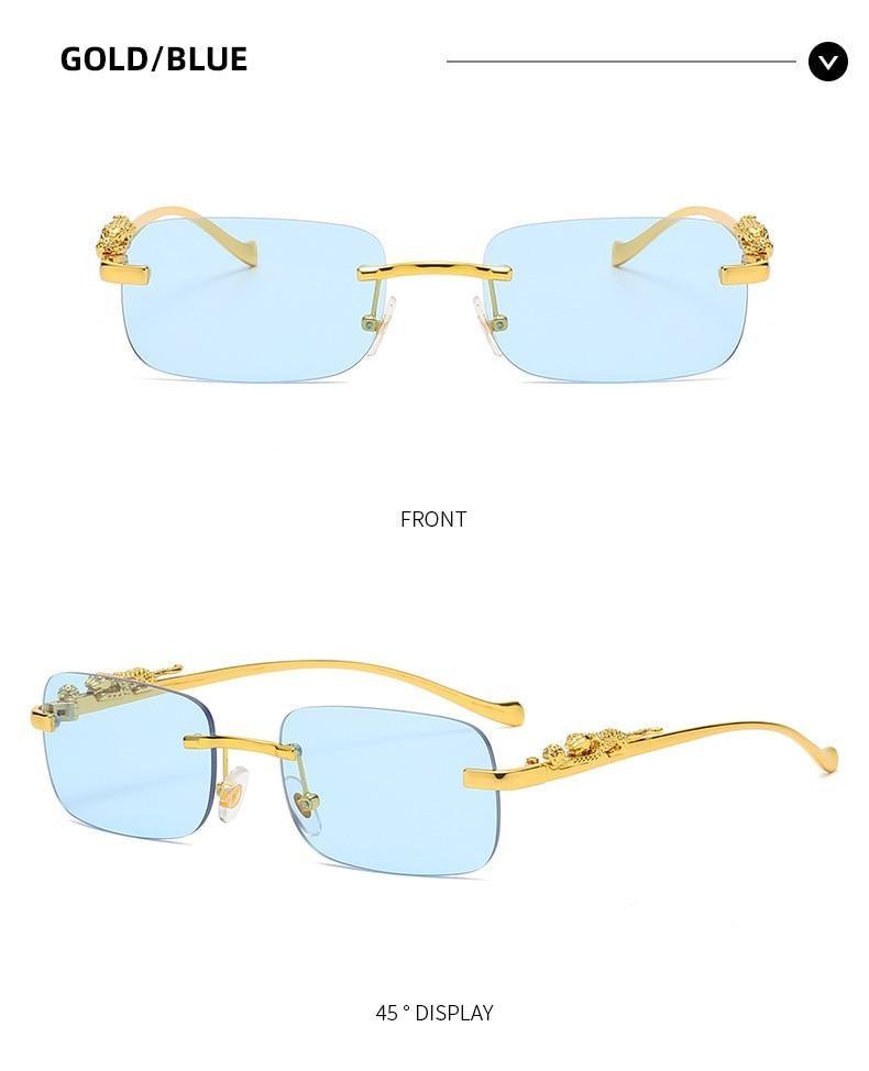 Simple Design Stylish Fashionable Sunglasses Vintage Square Shape Sunglasses For Women & Men New Luxury Design Popular Travel Driving Metal Frame Sun Glasses Anti Blue Light Summer Eyeglasses