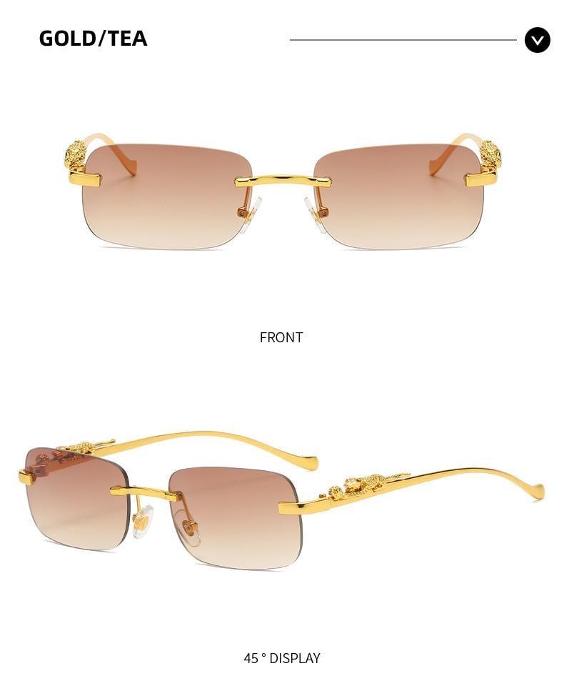 Simple Design Stylish Fashionable Sunglasses Vintage Square Shape Sunglasses For Women & Men New Luxury Design Popular Travel Driving Metal Frame Sun Glasses Anti Blue Light Summer Eyeglasses