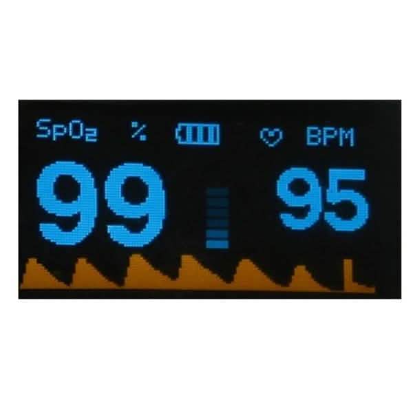 Simple Finger Pulse Oximeter Blood Pressure Monitor Heart Rate Portable