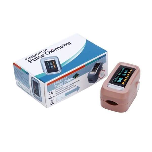 Simple Finger Pulse Oximeter Blood Pressure Monitor Heart Rate Portable