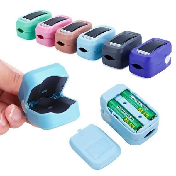 Simple Finger Pulse Oximeter Blood Pressure Monitor Heart Rate Portable