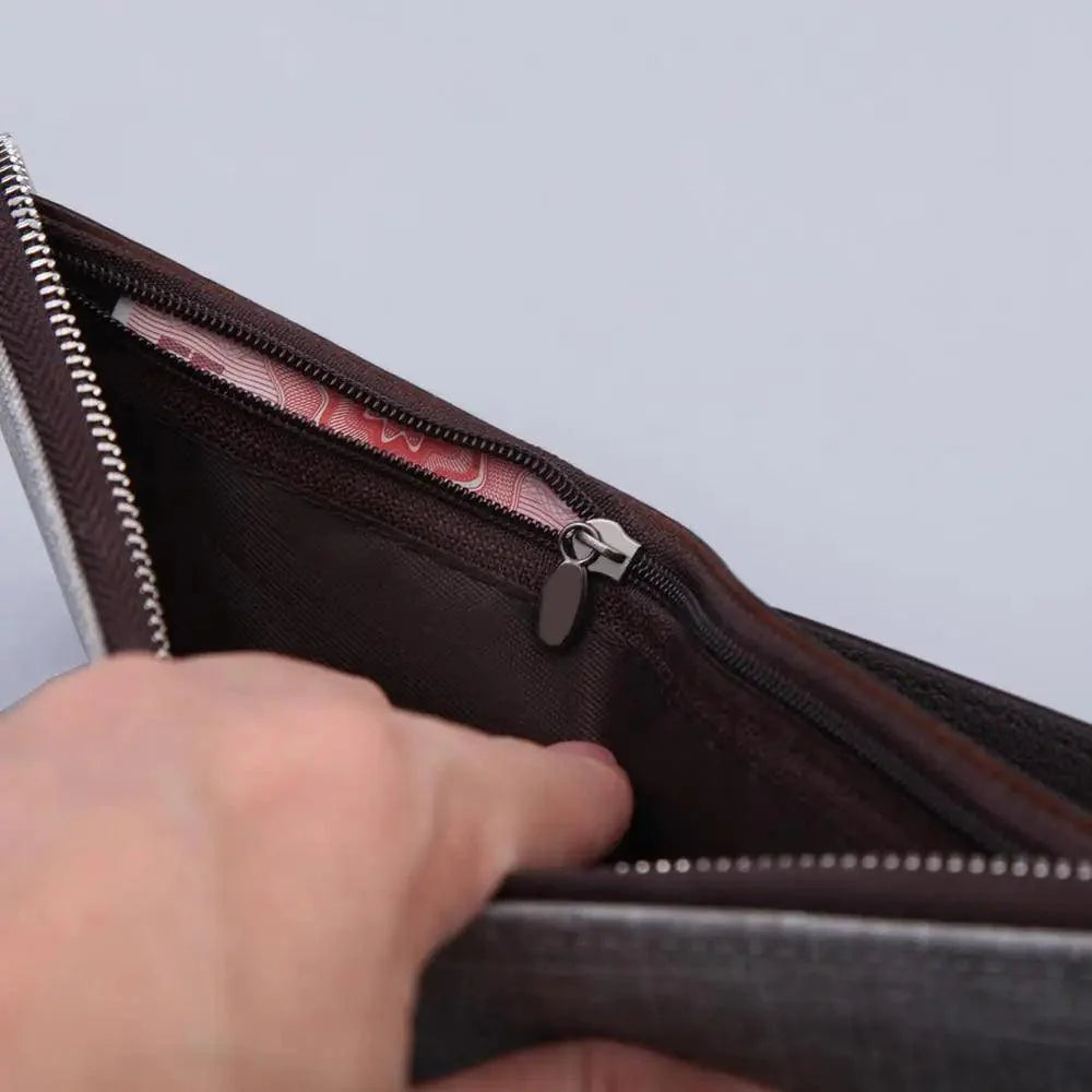 Simple PU Leather Business Men Wallet Fashion Lightweight Card Holder For Men Quality Luxurious Wallet
