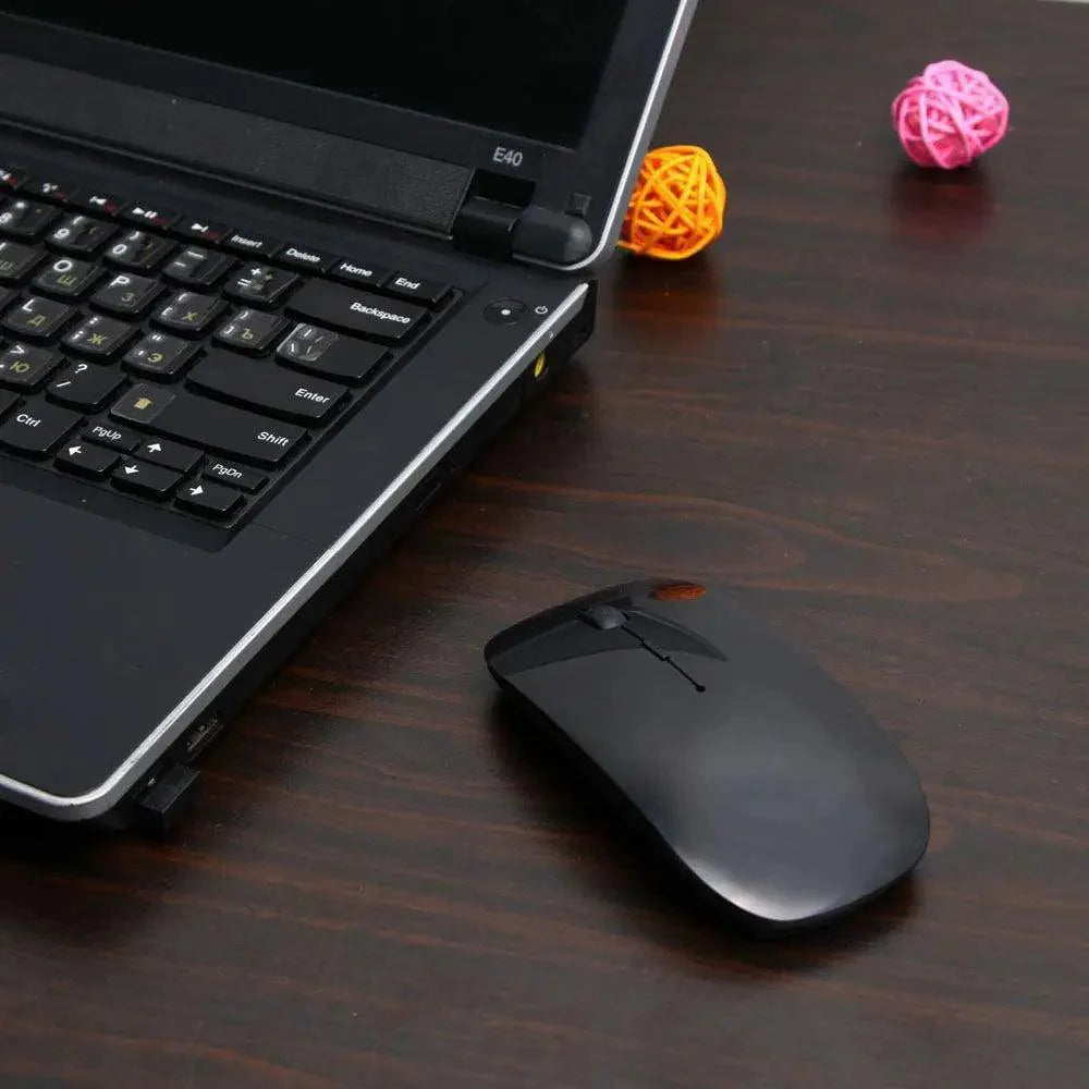Simple Thin 1600 DPI USB Optical Black/White Wireless Computer Office Mouse Ultra Slim 2.4GHz Mouse For PC Laptop Classic Gaming Mouse