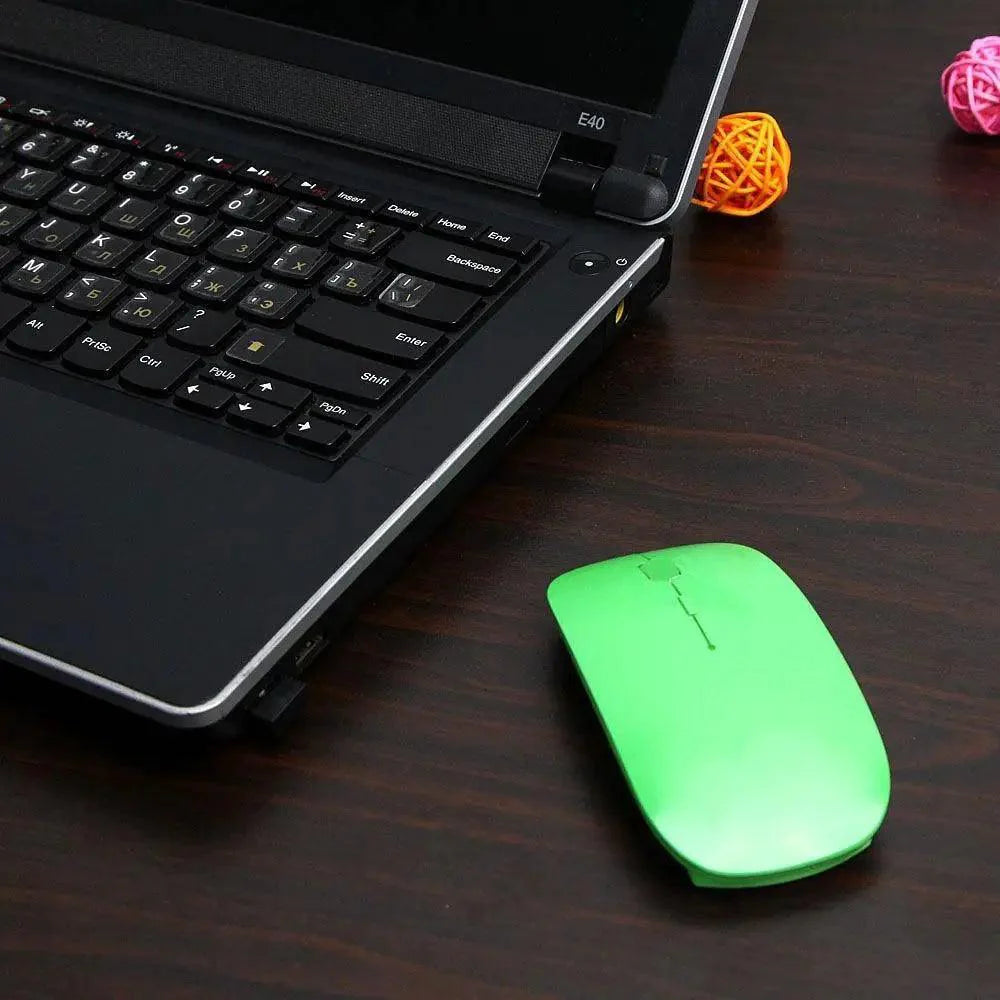 Simple Thin 1600 DPI USB Optical Black/White Wireless Computer Office Mouse Ultra Slim 2.4GHz Mouse For PC Laptop Classic Gaming Mouse