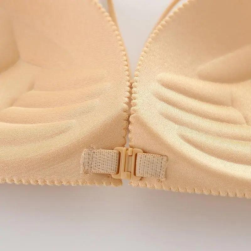 Sizzling Back Beautify Ladies Front Closure Wire Free Fashion Bra Padded Lingerie Bralette Gather Push Up Seamless Bra For Female