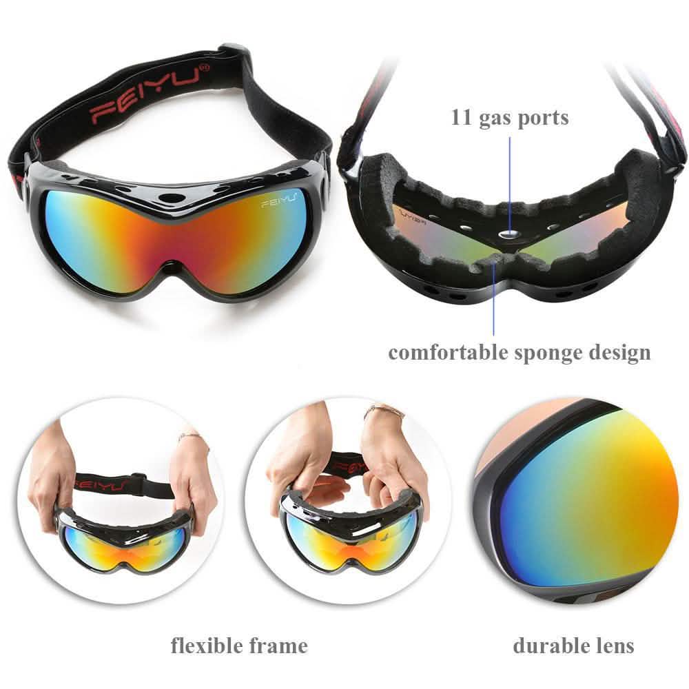 Ski Goggles Double Anti Fog Lenses Sun Glasses for Kids