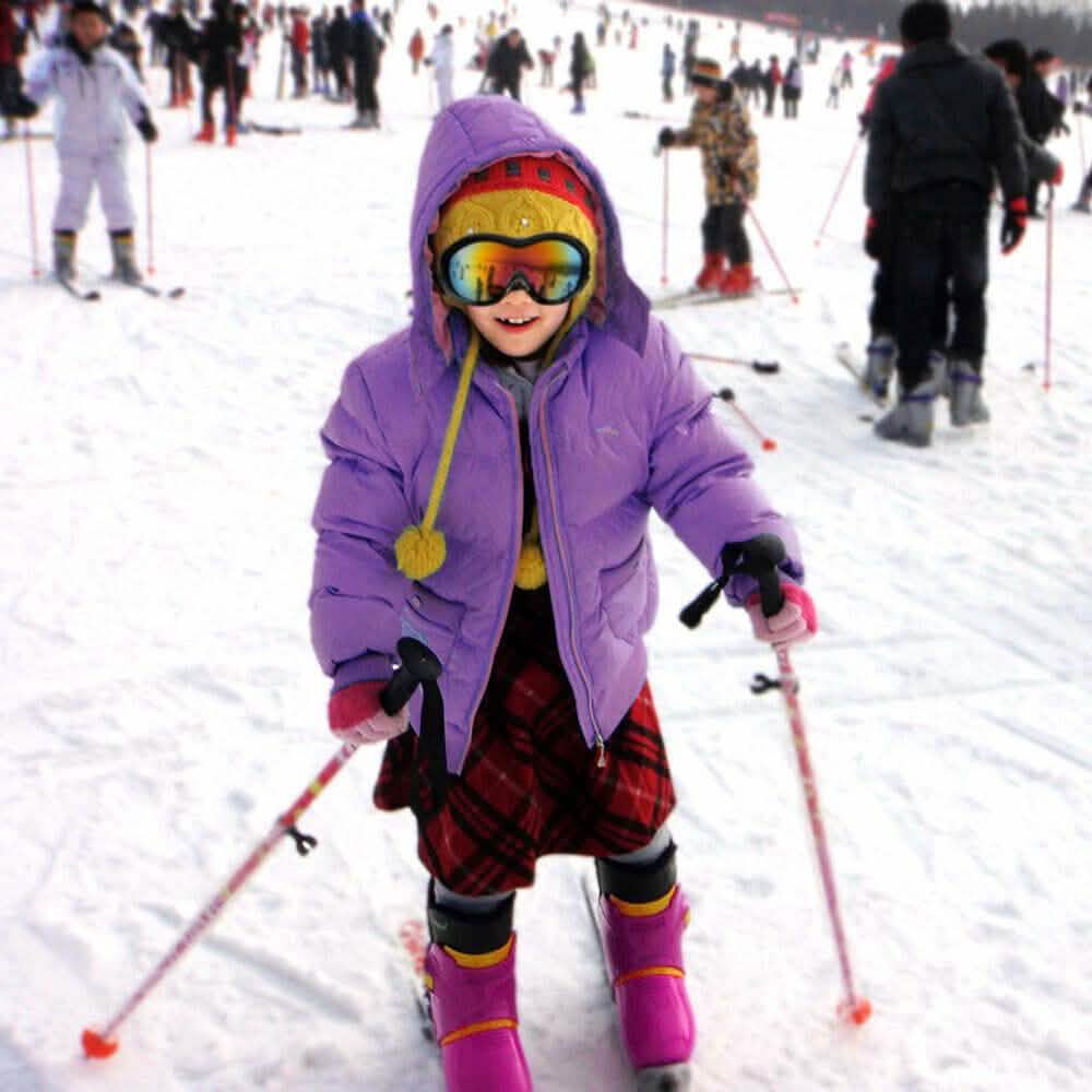 Ski Goggles Double Anti Fog Lenses Sun Glasses for Kids