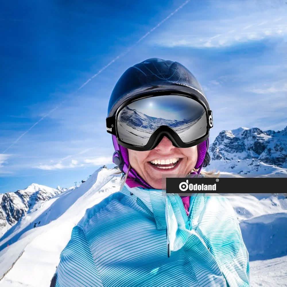 Ski Goggles Double Lens Anti-Fog Winter Windproof