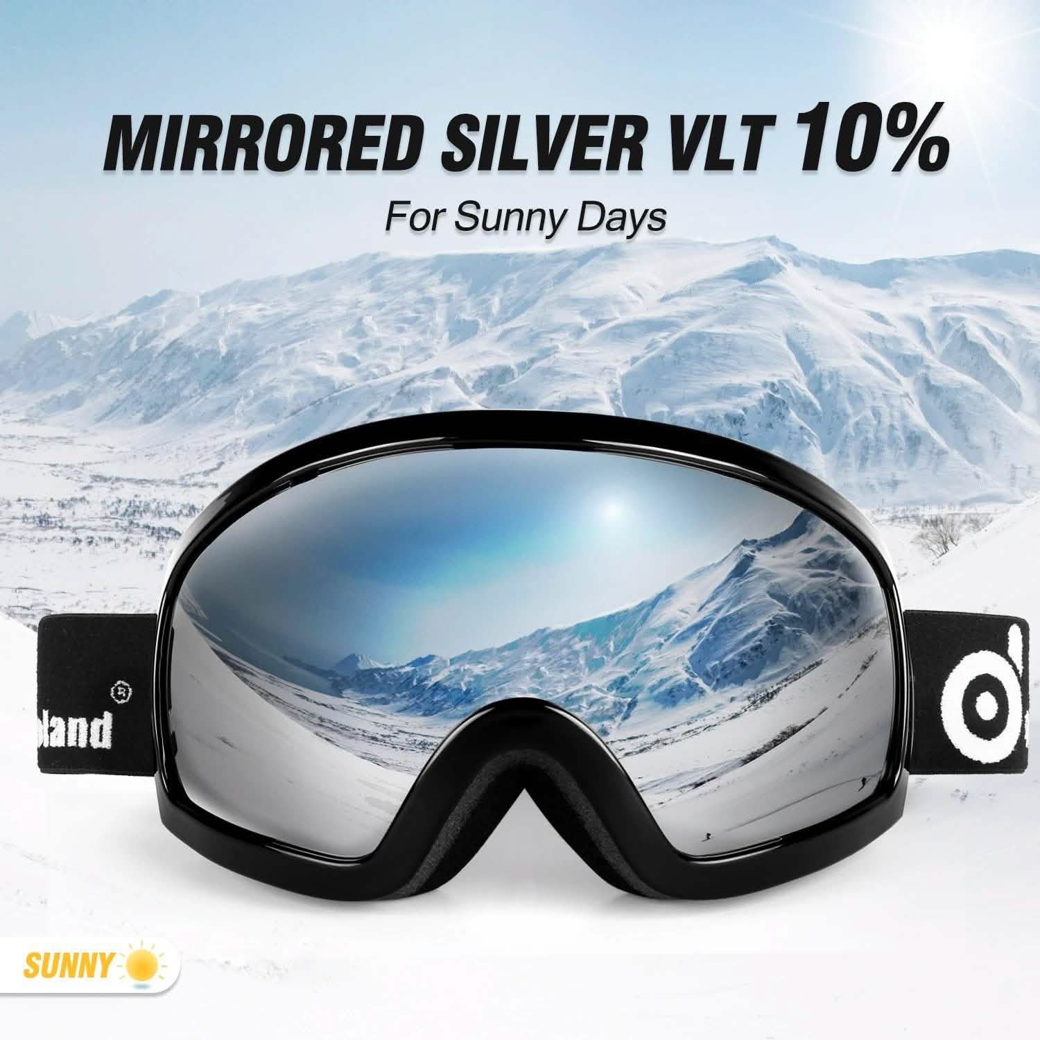 Ski Goggles Double Lens Anti-Fog Winter Windproof