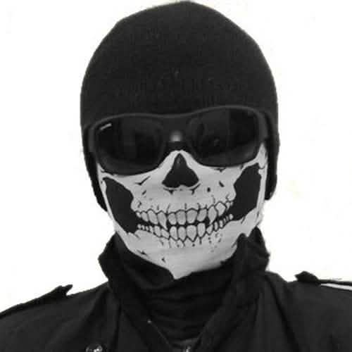 Skull Face Bandana Mask and Neck Gaiter