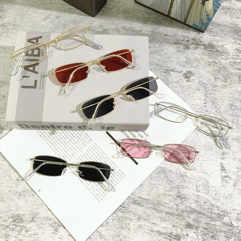Slender Square Sunglasses Retro Metal Frame Square Sunglasses  Small Vintage & Retro Style Sunglasses Shades Of Rectangle Sunglasses For Women Classic Vintage & Metal Square Frame Sun Glasses Eyewear For Men & Women