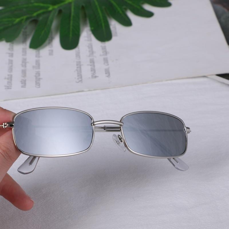 Slender Square Sunglasses Retro Metal Frame Square Sunglasses  Small Vintage & Retro Style Sunglasses Shades Of Rectangle Sunglasses For Women Classic Vintage & Metal Square Frame Sun Glasses Eyewear For Men & Women