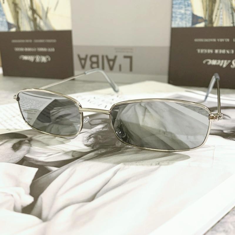 Slender Square Sunglasses Retro Metal Frame Square Sunglasses  Small Vintage & Retro Style Sunglasses Shades Of Rectangle Sunglasses For Women Classic Vintage & Metal Square Frame Sun Glasses Eyewear For Men & Women