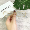 Slender Square Sunglasses Retro Metal Frame Square Sunglasses  Small Vintage & Retro Style Sunglasses Shades Of Rectangle Sunglasses For Women Classic Vintage & Metal Square Frame Sun Glasses Eyewear For Men & Women