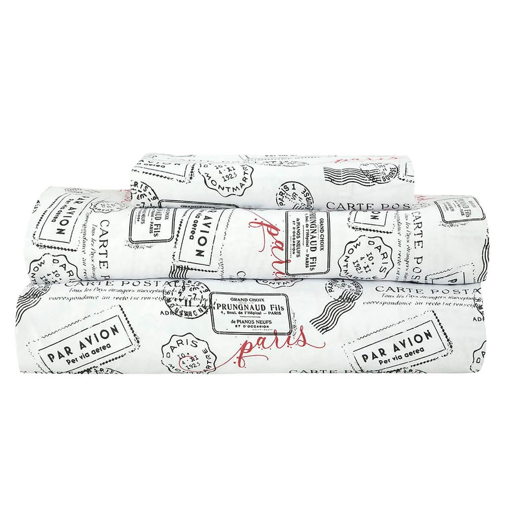 Sloane Street Paris Rose Eiffel Tower Reversible Bed in a Bag