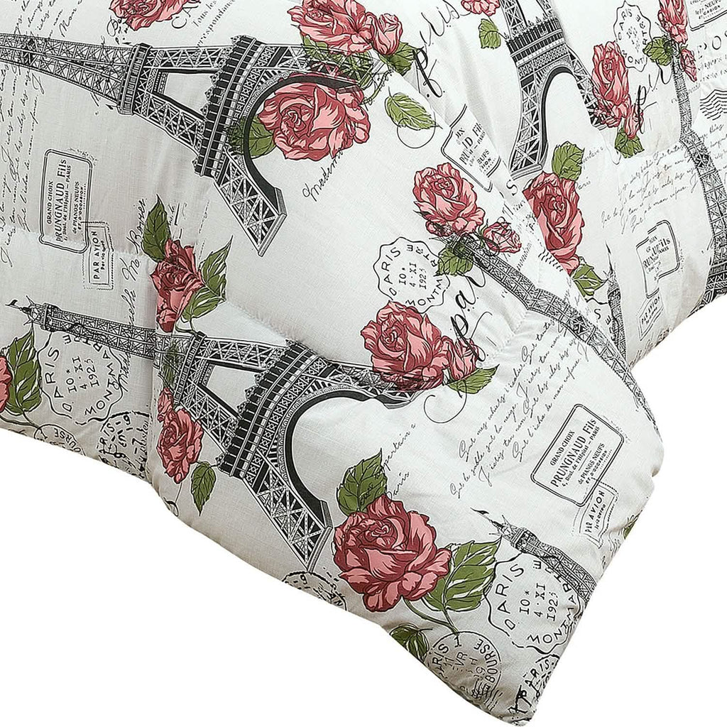 Sloane Street Paris Rose Eiffel Tower Reversible Bed in a Bag