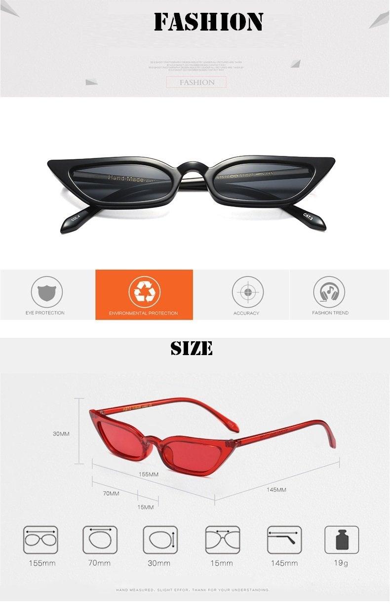 Small Leopard Cateye Design Women Sunglasses Vintage Glasses For Women Summer UV Eyewear Protection Eye Catching Cool Sunglasses For Women Goggles Plastic Frame