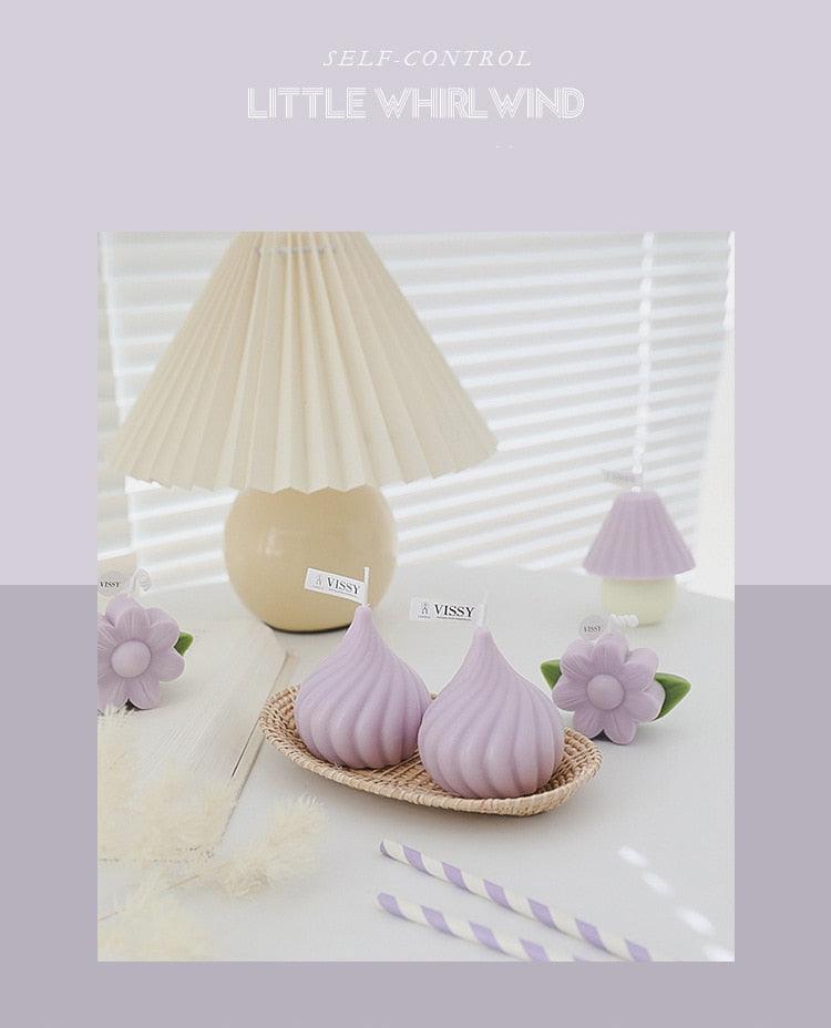 Small Whirlwind Candle  Wedding Decoration Aromatherapy Candle Home Decor Natural Paraffin Wax Long Lasting Aromatherapy Candles Stress Relief For Women