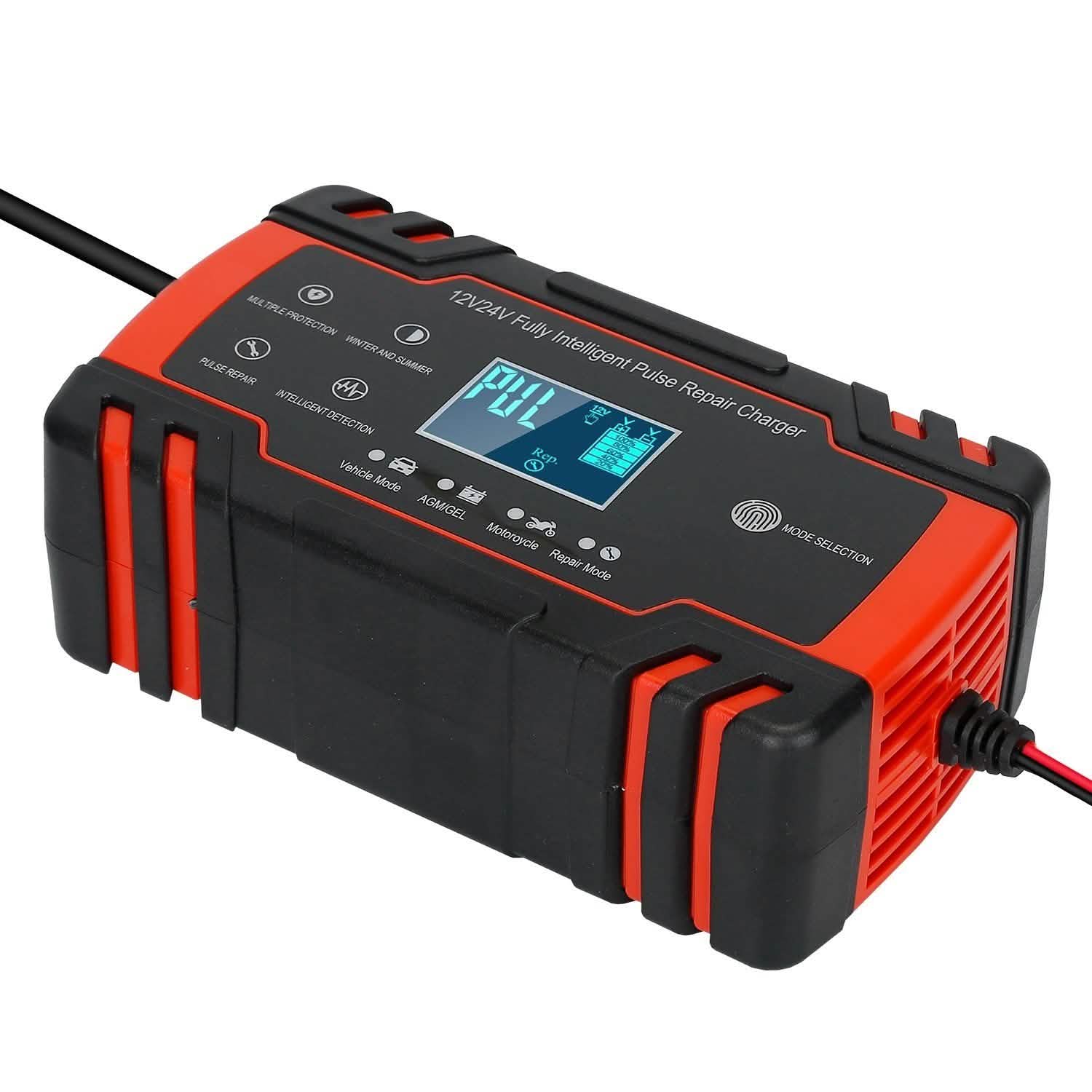 Smart Automatic Battery Charger with LCD Display